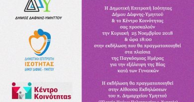 25 Νοεμβρίου – Παγκόσμια Ημέρα εξάλειψης της Βίας κατά των Γυναικών 25 Νοεμβρίου – Παγκόσμια Ημέρα εξάλειψης της Βίας κατά των Γυναικών