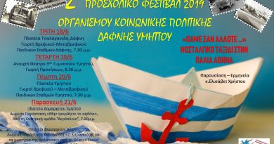 Δελτίο Τύπου Λήξης 2ο Προσχολικό Φεστιβάλ 2019 του Οργανισμού Κοινωνικής Πολιτικής «ΠΑΜΕ ΣΑΝ ΑΛΛΟΤΕ…..» Δελτίο Τύπου Λήξης 2ο Προσχολικό Φεστιβάλ 2019 του Οργανισμού Κοινωνικής Πολιτικής «ΠΑΜΕ ΣΑΝ ΑΛΛΟΤΕ…..»